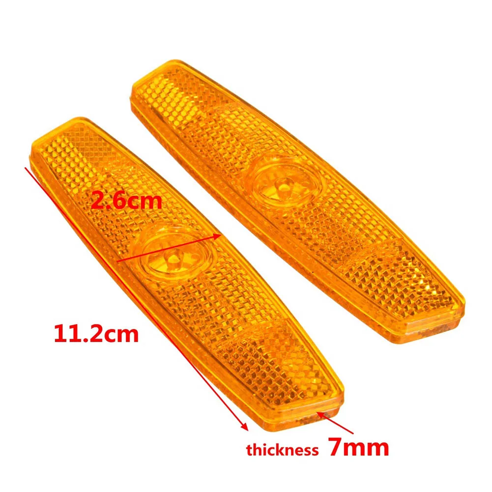 

1 Pair Bicycle Bike Wheel Safety Spoke Reflector Sheet Mount Clip Reflective Warning Parts FI-19ING