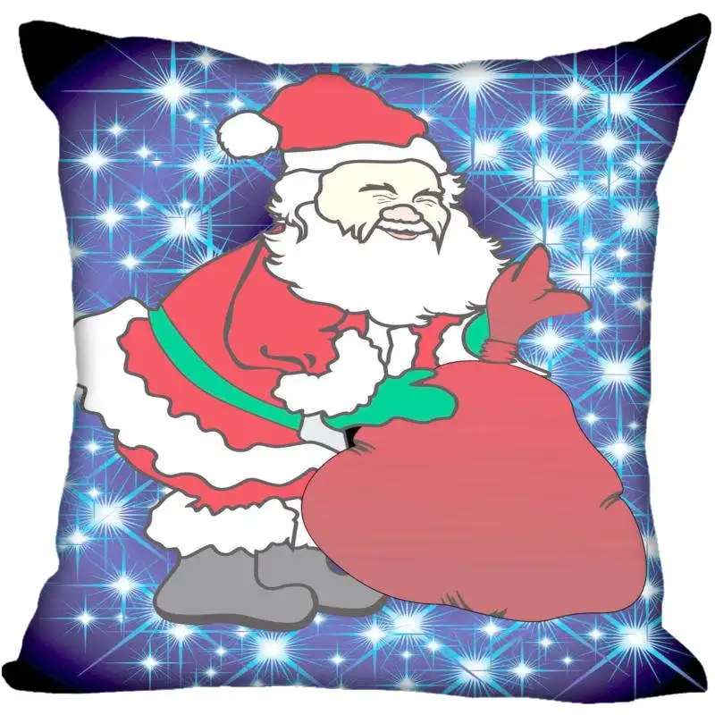 Пользовательские Санта-Клаус квадратная Наволочка на заказ молнии чехол для подушки 40x40,45x45 см(с одной стороны - Цвет: Pillowcase 15