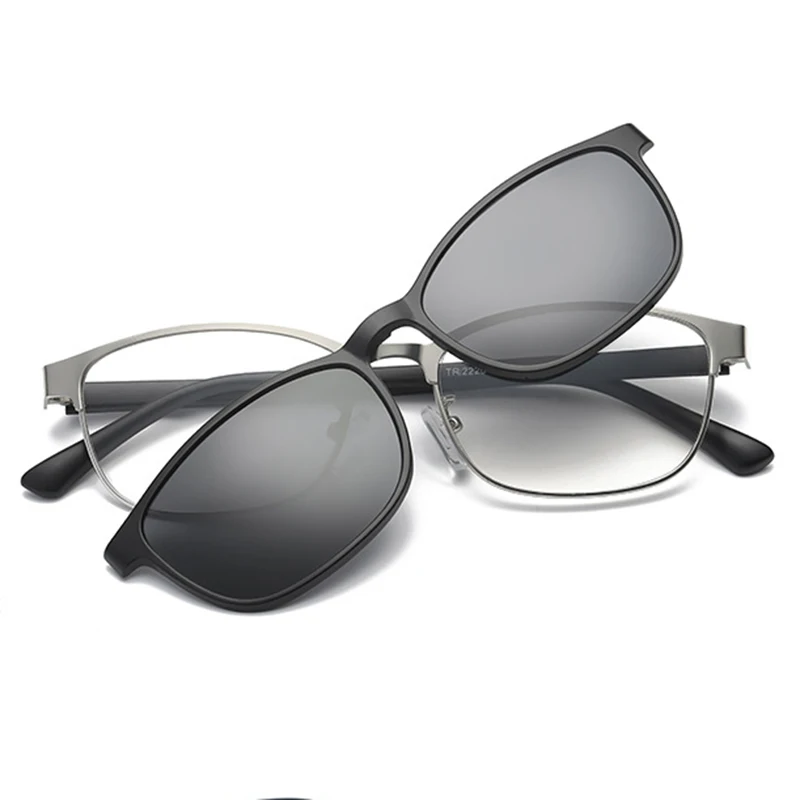 Оправа для очков компьютерные мужские и женские поляризованные прикрепляемые линзы солнцезащитные очки магнитные для мужчин женские очки для глаз BC336