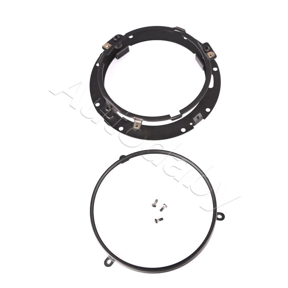 Pair Mounting Bracket For Harley Davidson Off Road Jeep Wrangler JK Hummer 7inch Motorcycle led Headlight Mounting Ring Bracket (7)
