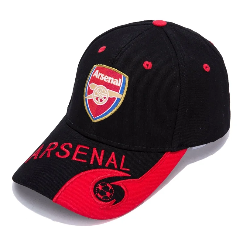 

Arsenal Black/Red F.C Embroidered Outdooors Adjustable Men's Baseball Cap For Soccer Fans