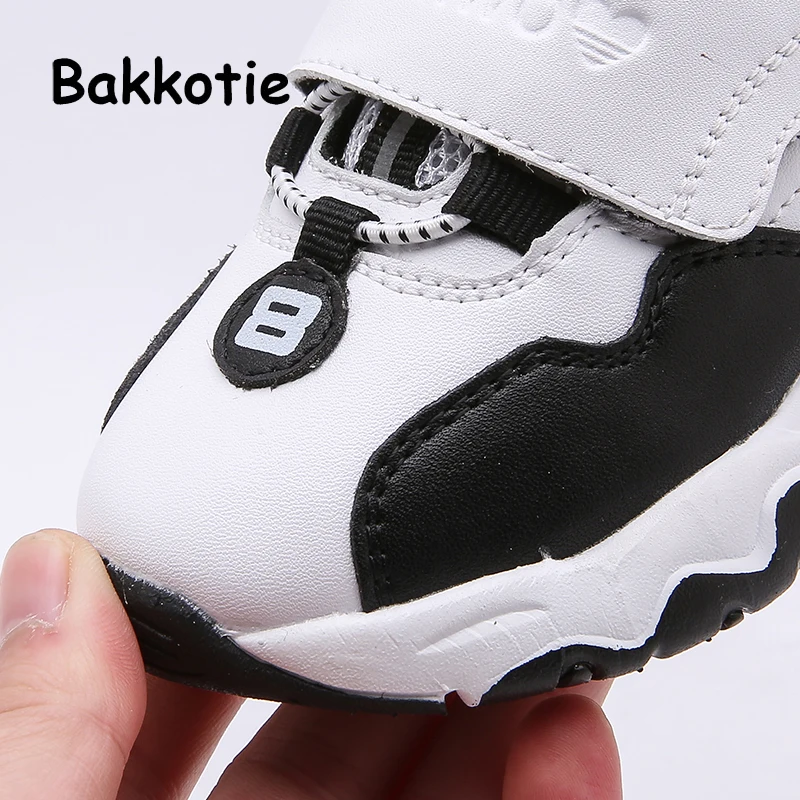 Bakkotie/Весенняя черная Брендовая обувь для девочек Детские повседневные кроссовки