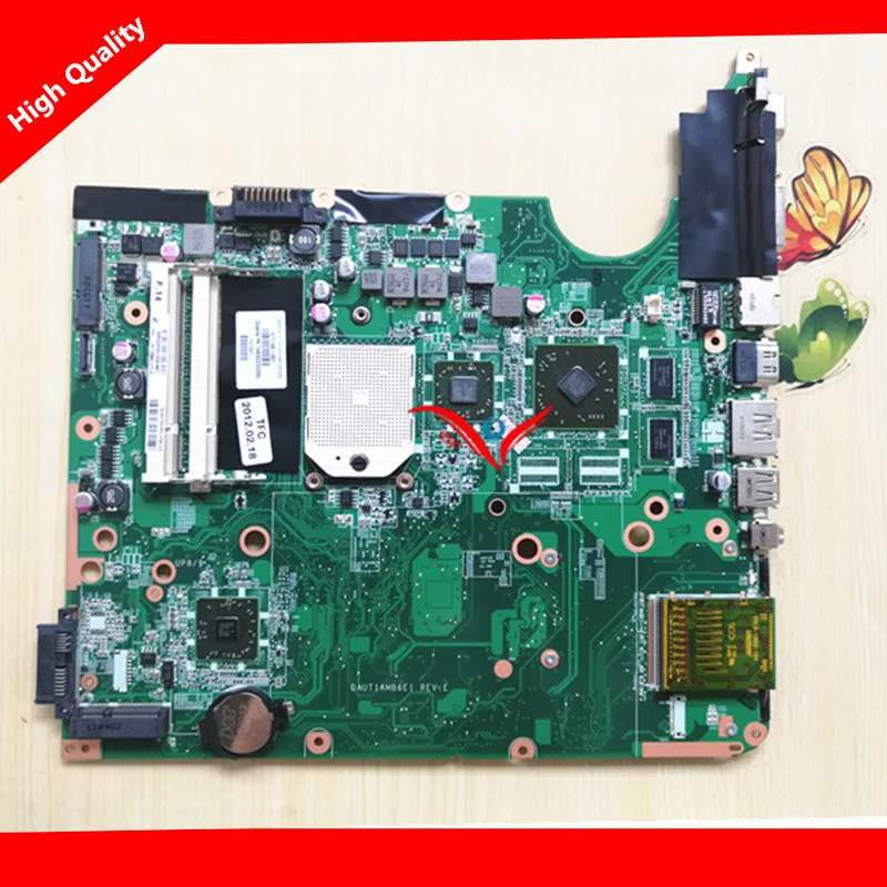 ФОТО 571188-001 FOR HP DV6 DV6-2000 Laptop Motherboard DV6-2000 Notebook DAUT1AMB6E1 M92 chipset 512MB Fully Tested