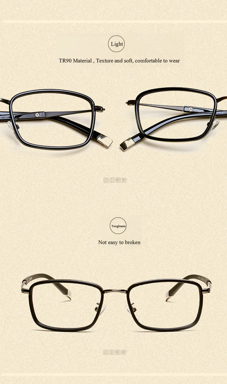 LIYUE Модные мужские Оптические очки Стиль винтажные очки прозрачные компьютерные очки по рецепту очки оправа