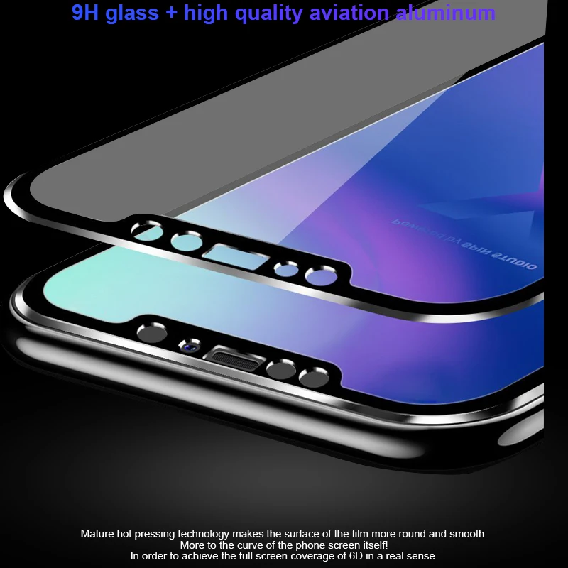 RZP 6D изогнутое закаленное стекло для iPhone XS 11 Pro Max Защита экрана для Apple iPhone 5 s SE 6 6s 7 8 Plus 10 X пленка 3D