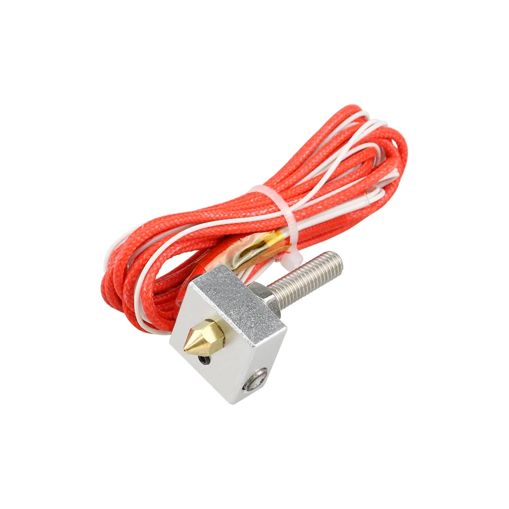 

3D printer MK8 Extruder hot end kit 12V / 40W 0.4mm nozzle heating MK8 Extruder hotend DIY Accessories 30mm / 40mm / 50mm Throat
