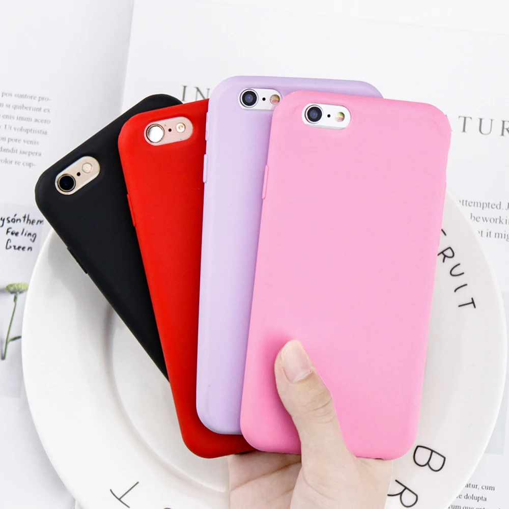 

Shockproof and anti-smoke candy color silicone case for iPhone 7 Deluxe TPU case for iPhone 6 8 7 6s Plus case