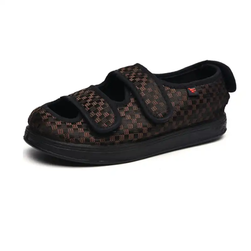 womens velcro slippers swollen feet