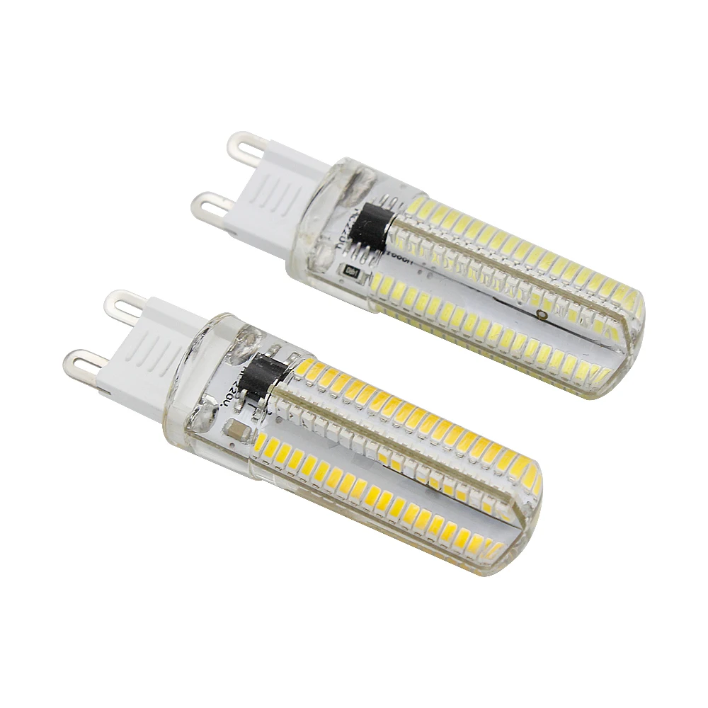 152 светодиодный s 3014 SMD Dimmable G9 светодиодный светильник супер яркий свет силиконовый корпус прожектор для хрустальной люстры Замена 15 Вт КЛЛ-лампа