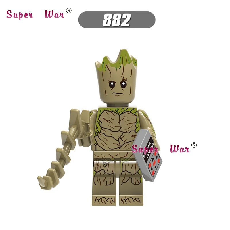 

Single Marvel Avengers 3 Infinity War Thanos MCU Scarlet Witch Guardians of the Galaxy building blocks toy for children