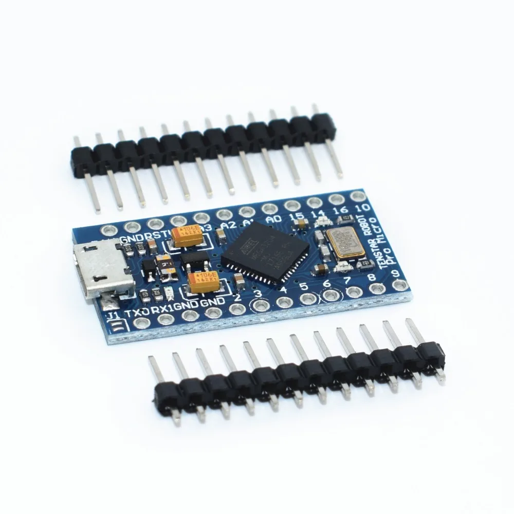 

TENSTAR ROBOT Pro Micro ATmega32U4 5V/16MHz Module with 2 row pin header