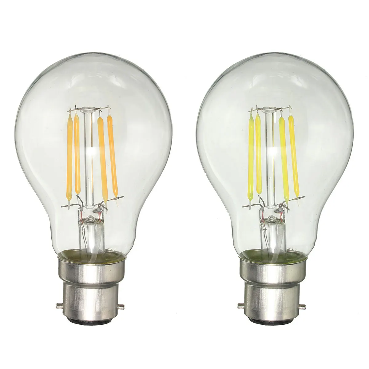 Новый AC 220 В A60 B22 4 Вт белый теплый белый COB светодио дный нити ретро Edison лампы для отель Обеденная конференц-зал Showroom
