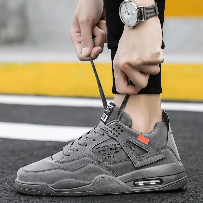 

2019 New Men Basketball Shoes Lace-up Comfortable Sneaker for men Top Quality Breathable Men Sport Shoes