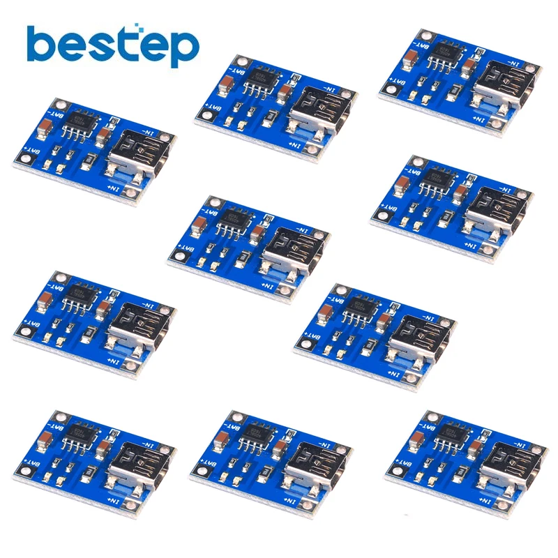 10 шт. TP4056 1A литий полимерная батарея зарядная плата литиевая DIY мини USB порт модуль