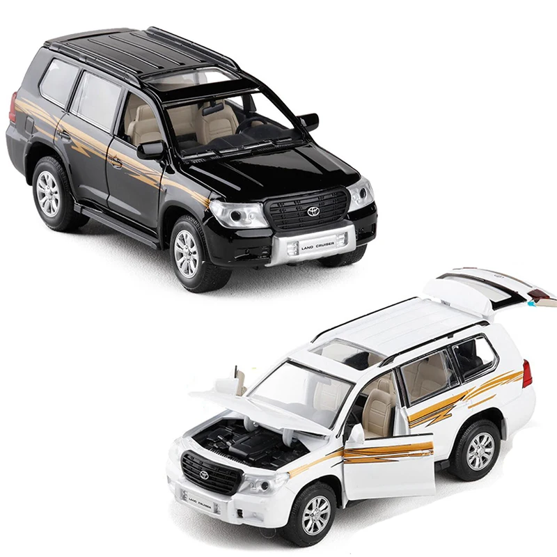

High Imitation 1:32 Alloy Pull Back Car Toys LAND CRUISER PRADO SUV With Sound Light For Kids Birthday Gifts V068