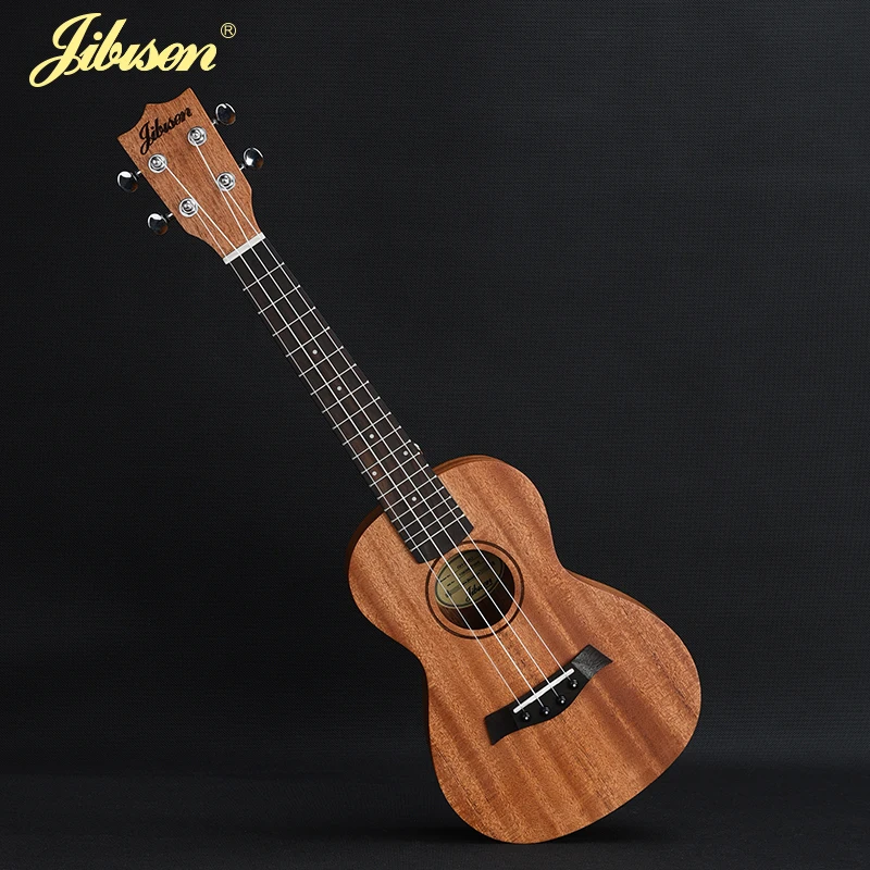 

Jibusen Brand 23 " Concert Ukulele Spruce Solid Wood Top Only Ukelele Hawaiian 4 String Guitar Electric Uku with Pickup EQ