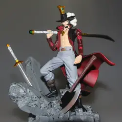 15 см Бесплатная доставка Аниме Одна деталь Dracule Mihawk ПВХ фигурку Коллекция игрушек 6 "15 см