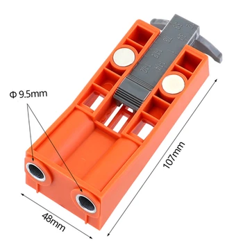 

2019 New 9.5mm Woodworking Tool Oblique Hole Locator Furniture Punching Wood Drilling