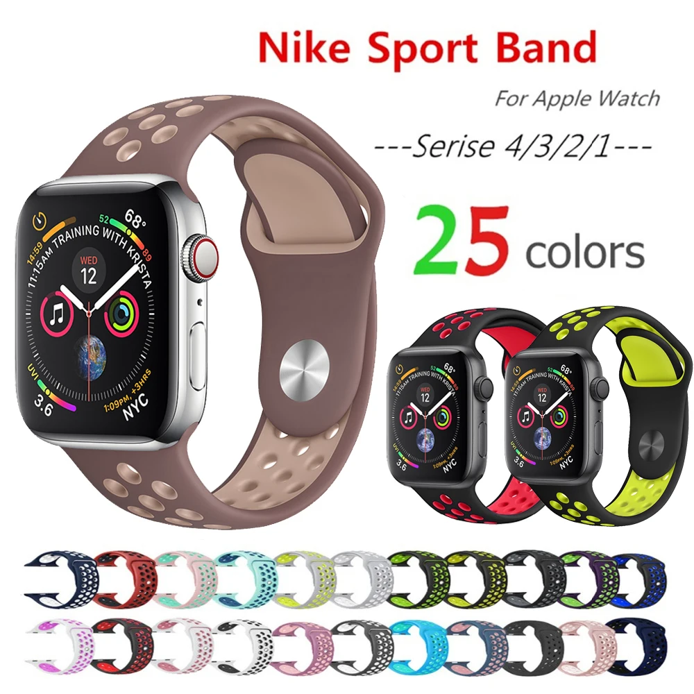 Sport Strap For Apple Watch band apple watch 4 3 42mm/38mm iwatch band 44mm/40mm pulseira correa bracelet watch Accessories 42 Sport Strap For Apple Watch band apple watch 4 3 42mm/38mm iwatch band 44mm/40mm pulseira correa bracelet watch Accessories 42