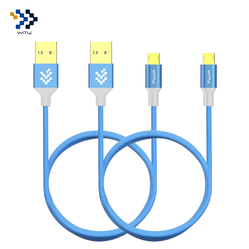 

2 Pack WMZ Reversible Micro USB Cable 2A Fast Charging USB Data Cables USB Charger Cables For Samsung S7 S6 Xiaomi 4 Huawei P8