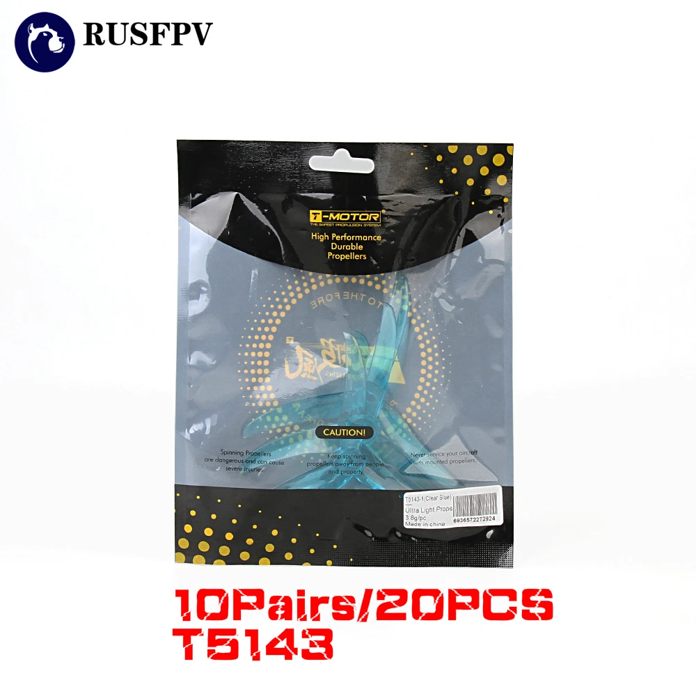 10Pairs 20PCS T Motor T5143 3 blade Propeller 5mm Mounting Hole For RC font b Drone