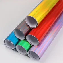 HOHOFILM 7 цветов/упаковка голографическая Лазерная Хромовая виниловая пленка лазерное покрытие автомобильная пленка наклейка лист с воздушными пузырьками