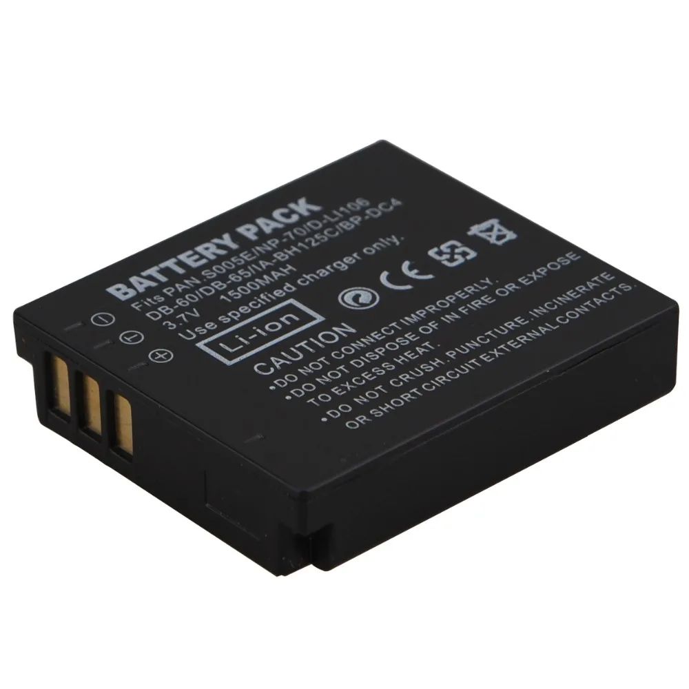 

DB-60/S005/FNP70 Rechargeable Li-ion Battery For Lumix DMC-FX8-K DMC-FX100EF-S DMC-FX50EG Camera Replacement Battery