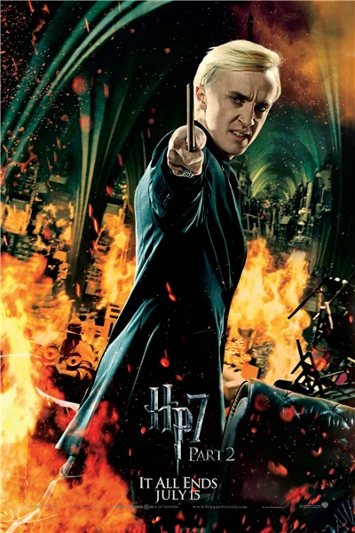 

Free Shipping HP7 Movie Deathly Hallows Posters Draco Malfoy Custom Canvas Wallpapers Harry Potter Sticker Home Decor #PN#1135#