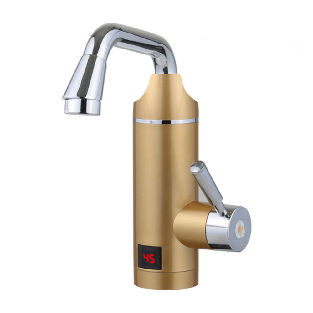

Digital display hot water faucet electric hot water faucet hot household kitchen electric water heater EU plug