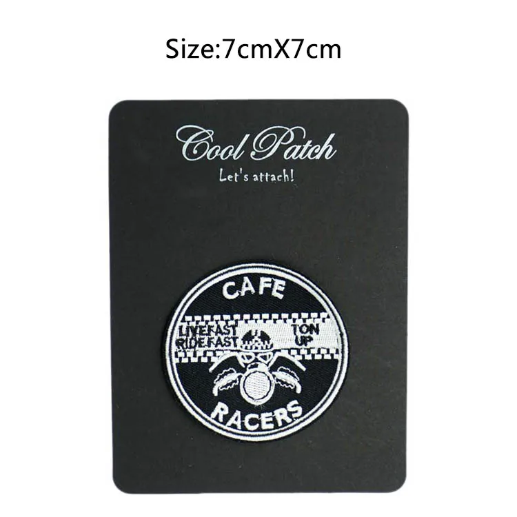 

Cafe Racer Racers Ton Up 59 Rockers CLUB TRIUMPH BIKER PATCH Iron Sew On Embroidered Motorcycle Fashion Clothing Badge Applique