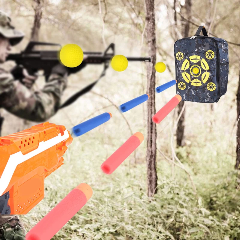 

For Elite/Mega/Rival Compact Storage Dart Bag Games Outdoor Airsoft Target Storage Pocket Carry Equipment Bag