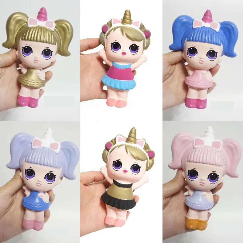 

Cartoon Squishies Dolls Slow Rising Scented Stress Reliever Toys Action Figure smooshy mushy Christmas gift Random delivery