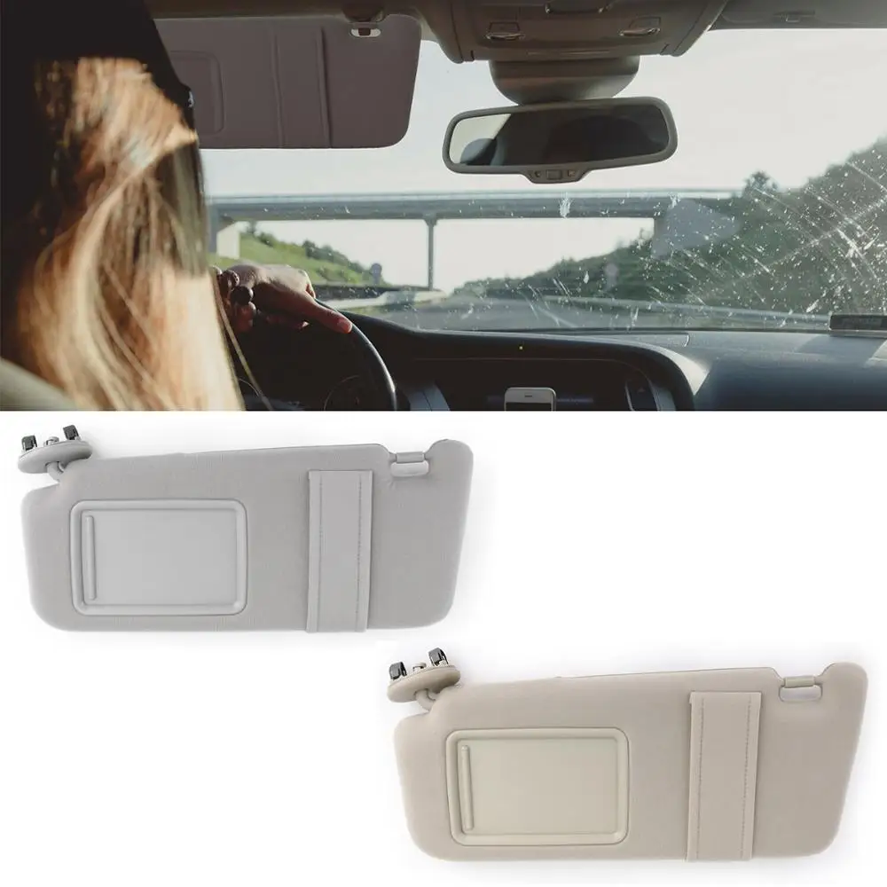 

Areyourshop NEW Sun Visor LEFT Driver For Toyota Camry 2007-2011 WITHOUT Vanity Light Driver Side Sun Visor Sunshade Car Parts