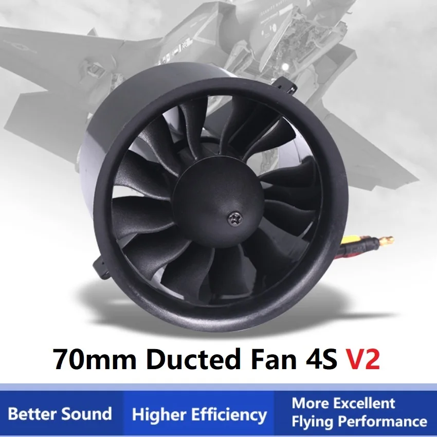 

FMS 70mm Ducted Fan EDF Jet 4S V2 12 blade With 2845 KV2750 Outrunner Motor Engine For RC Airplane Model Plane Aircraft Parts