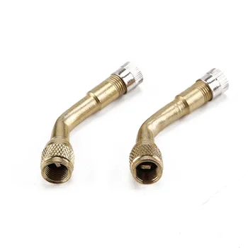 

6pcs Set Tyre Valve Extension Adaptor 45/90/135 Degree Brass Car Bike Moto Angle