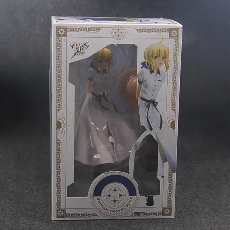 Аниме Fate/stay night Saber Arutoria Pendoragon British tratelogue 1/7 Масштаб Окрашенные Фигурки Коллекционная модель игрушки куклы - Цвет: With Retail Box