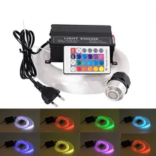 16 Вт RGB двигатель, 200 шт.* 0,75 мм* 3M оптическое волокно, потолочные Звездные огни Оптическое волокно al освещение+ RF 24key дистанционного управления