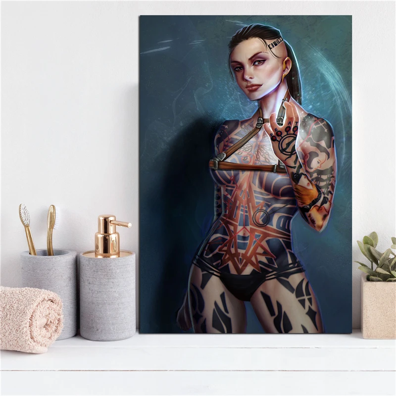 

Mass Effect Jack Wallpaper Wall Art Canvas Posters Prints Oil Painting Wall Pictures For Bedroom Modern Home Decor Accessories