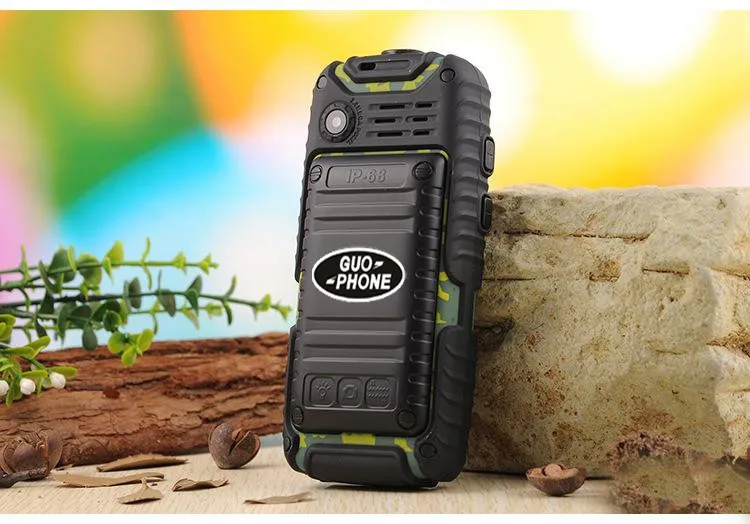 free shipping A6 Mobile Phone With Power Bank 9800mAh Dual Sim Card Shockproof Dustproof Cell Phone A6 (Can ADD Rusian Keyboard)