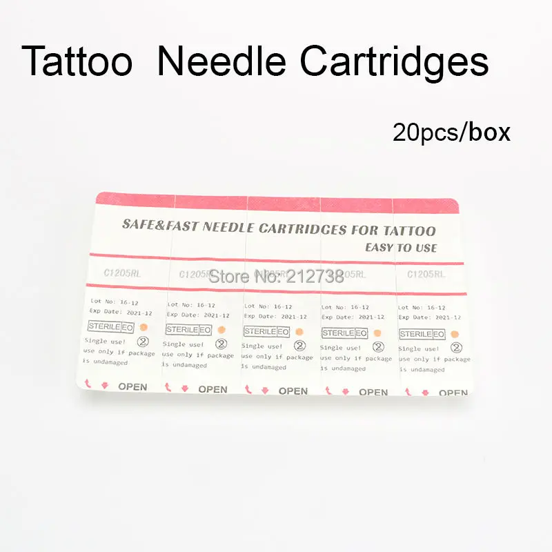 Disposable Tattoo Needle Cartridges 3 5,7,9,11,14RS Round ShaderLong