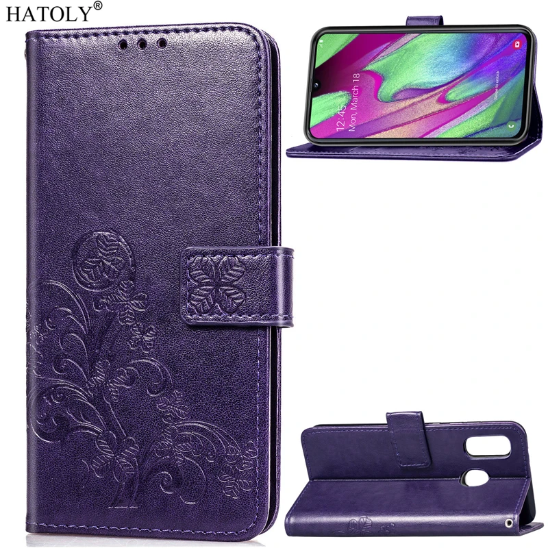 

For Cover Samsung Galaxy A40 Wallet Case Flip PU Leather Silicone Stand Cover For Samsung Galaxy A40 Phone Bag Case Bumper A405F