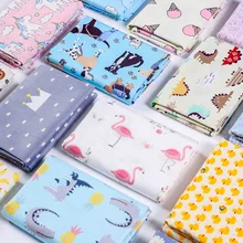 Хлопчатобумажная саржевая ткань с принтом, хлопчатобумажная простыня для Лоскутной Ткани, швейная стеганая ткань для шитья