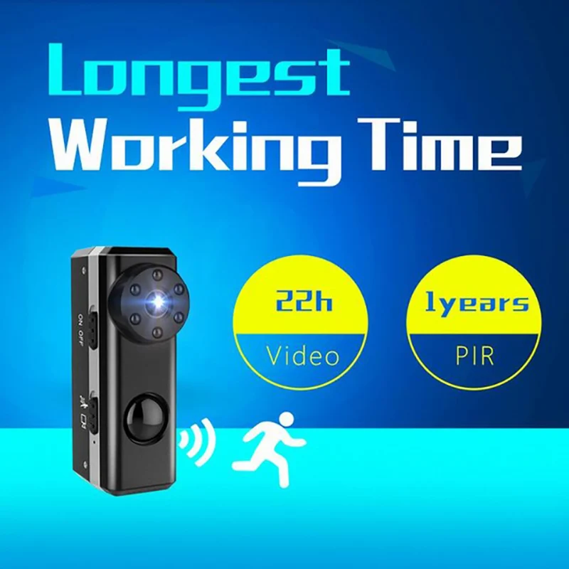 Volemer micro camera 1080P Motion Detection PIR Night Vision Car DVR Security Driving Circular Recording 22h mini cam camcorder (11)