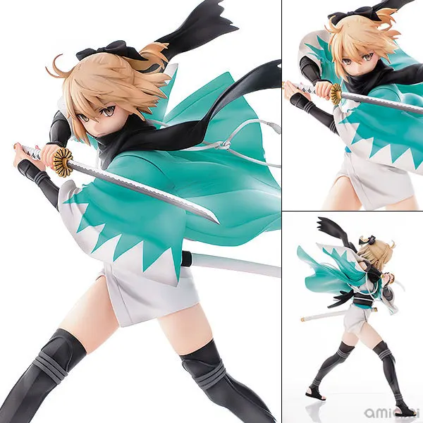 

1pcs 24.5cm pvc Japanese anime figure Aquamarine Okita Souji ver action figure collectible model toys brinquedos