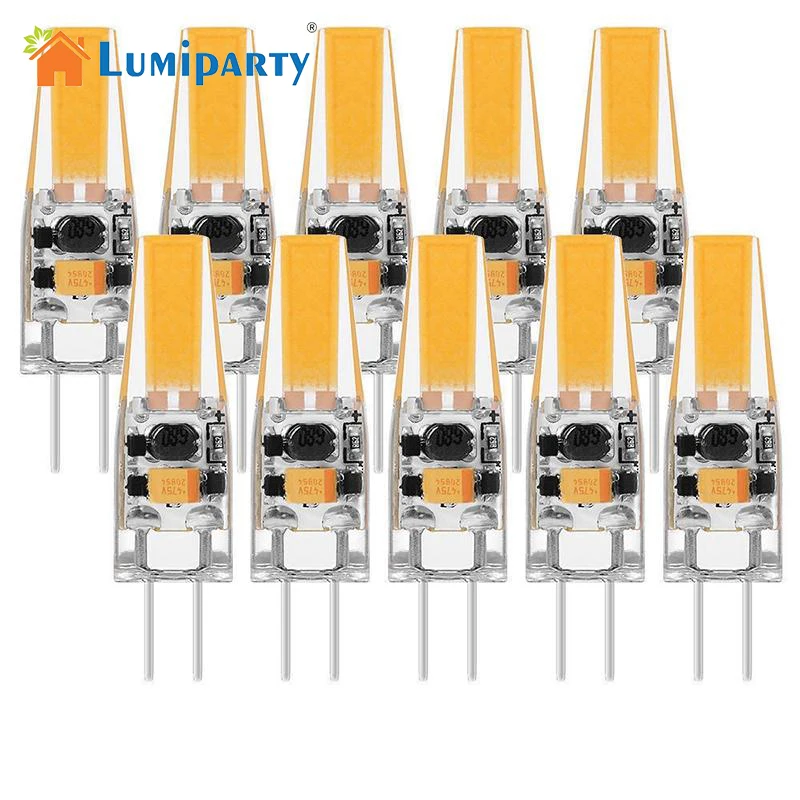 Lumiparty G4 COB светодиодный двухштырьковый Ceilling RV/лодка/шкаф/люстра лампа замена 10 Вт