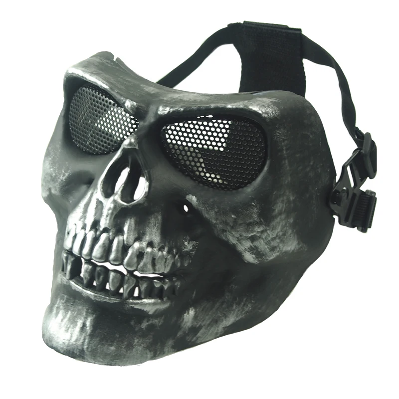 

Full Face Airsoft Mask Mesh Eye Protection CS Protection Skull Masks Phantom Military Tactical Wargame Halloween Hunting Mask