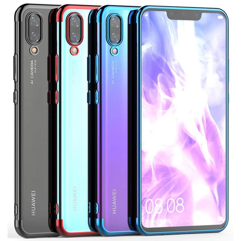 Для Huawei P Smart 2019 чехол тонкий роскошный силиконовый ТПУ покрытие мягкий для PSmart