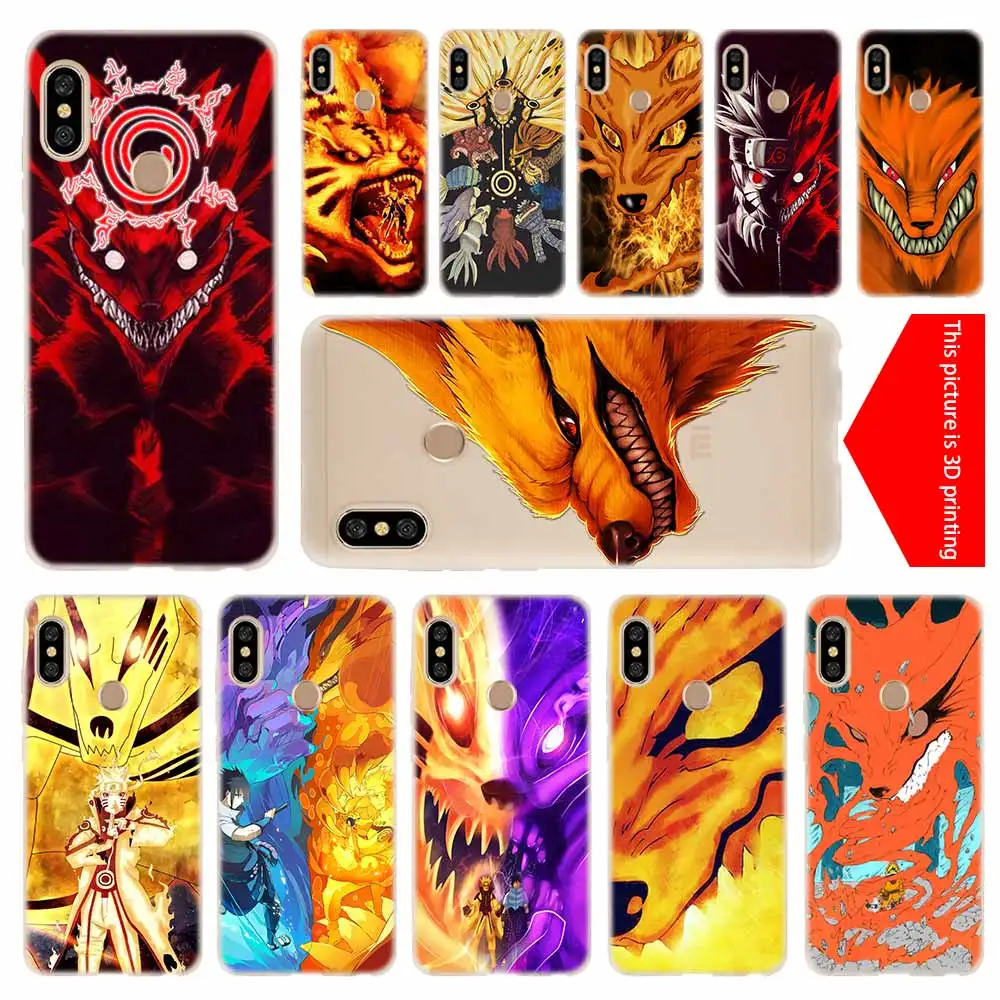 

cover soft Silicone TPU Case For Xiaomi Redmi 3 4X 4a 5 Plus 5a S2 6a 6 Pro Note 7 5 6 4 3 5a prime nine tailed fox eyes naruto