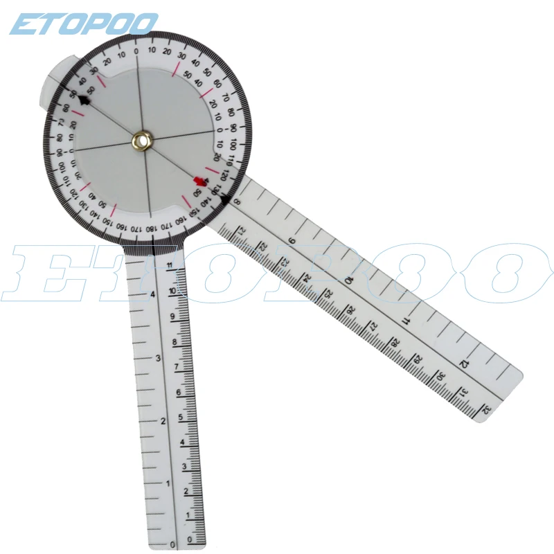 

Userful Multi-Ruler Goniometer Angle Medical Spinal Ruler Professional 360 Degree Measuring Tool Spinals Goniometer Protractors