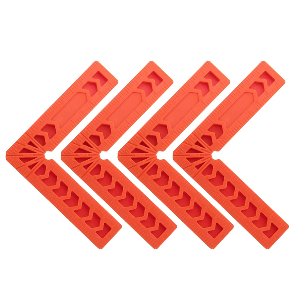 4Pcs 90 Deg Angle Positioning Squares 4'' Right Angle Clamps Plastic